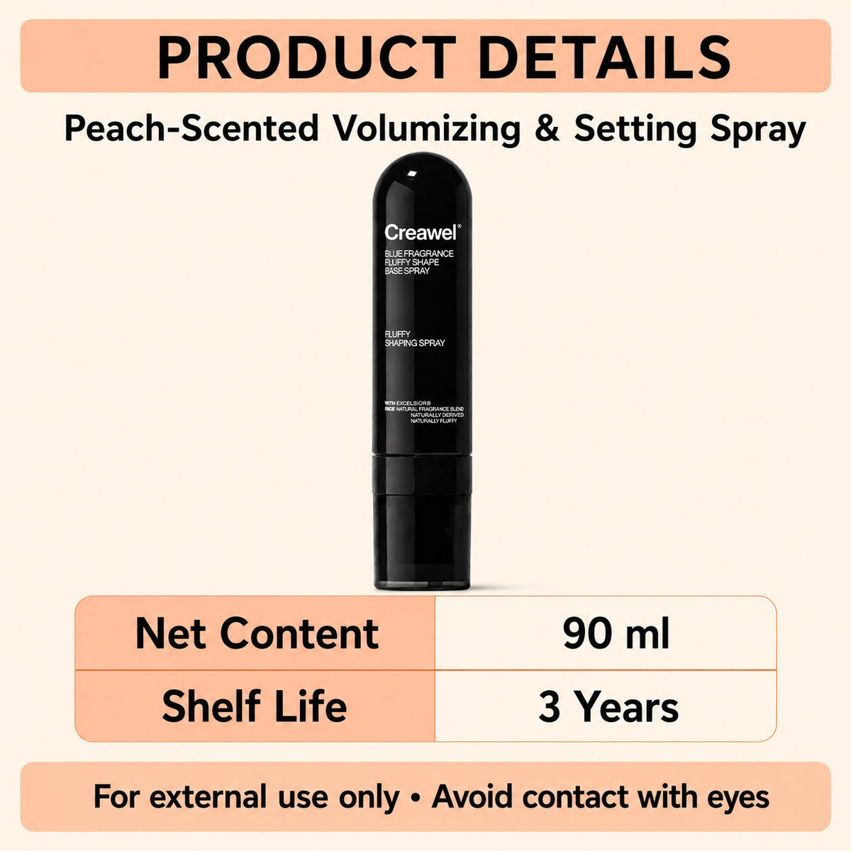 ⏳🔥LIMITED-TIME 50% OFF! ⏰ Creawel® Peach-Scented Volumizing & Setting Spray – Lightweight, Bouncy Hair & Long-Lasting Hold ✨
