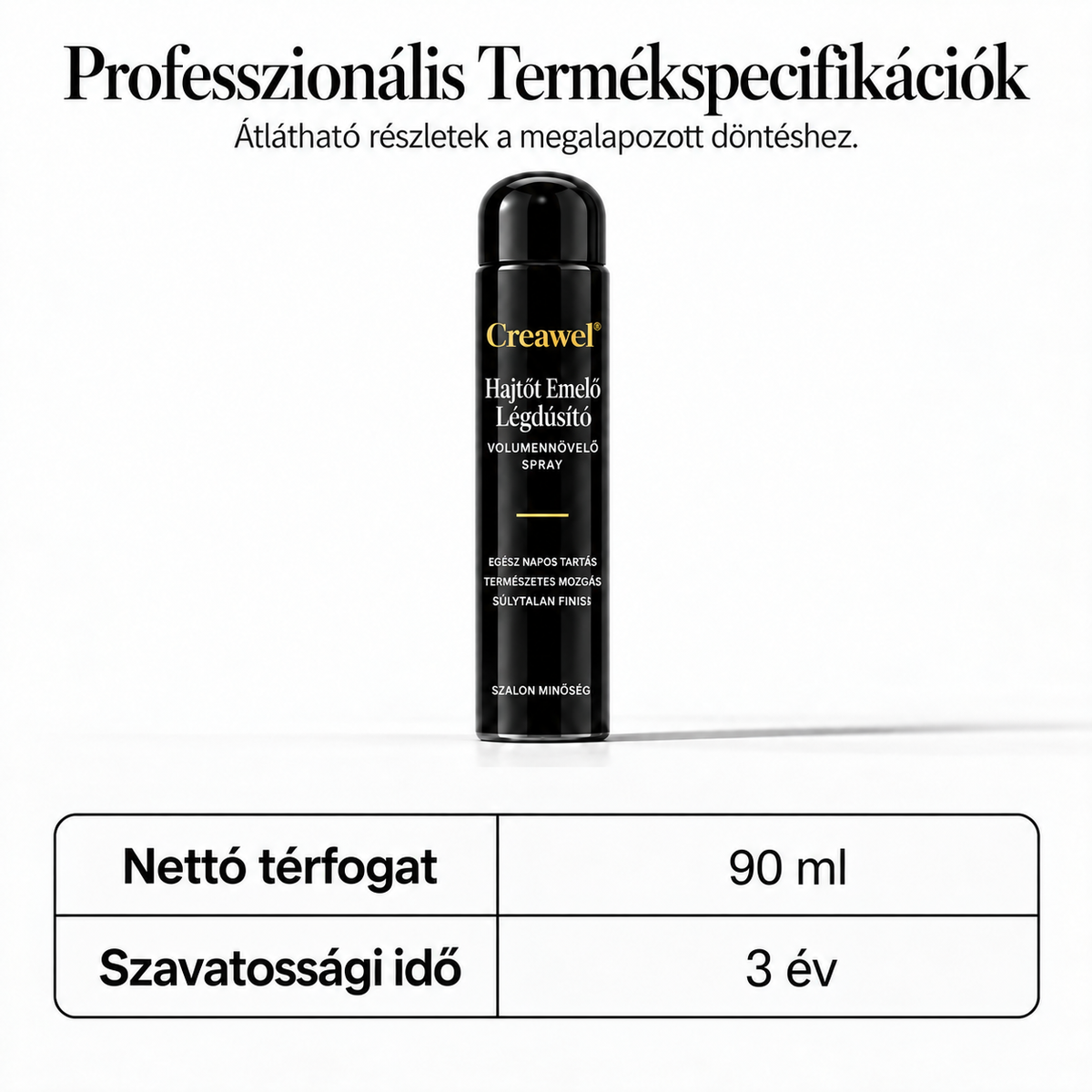 ⏳🔥 KORLÁTOZOTT IDEIG 70% KEDVEZMÉNY! ⏰ Creawel® 🛒 Barackillatú volumennövelő hajspray – Azonnali hajtőemelés, dúsabb haj és egész napos rugalmas tartás