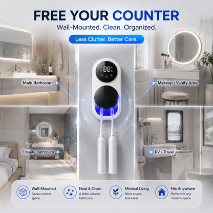BILLHOL® Smart UV Toothbrush Sanitizer & Dryer