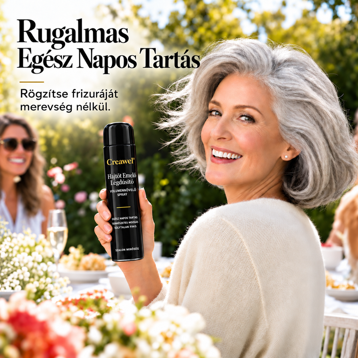 ⏳🔥 KORLÁTOZOTT IDEIG 70% KEDVEZMÉNY! ⏰ Creawel®✨ Barackillatú volumennövelő hajspray – Azonnali hajtőemelés, dúsabb haj és egész napos rugalmas tartás