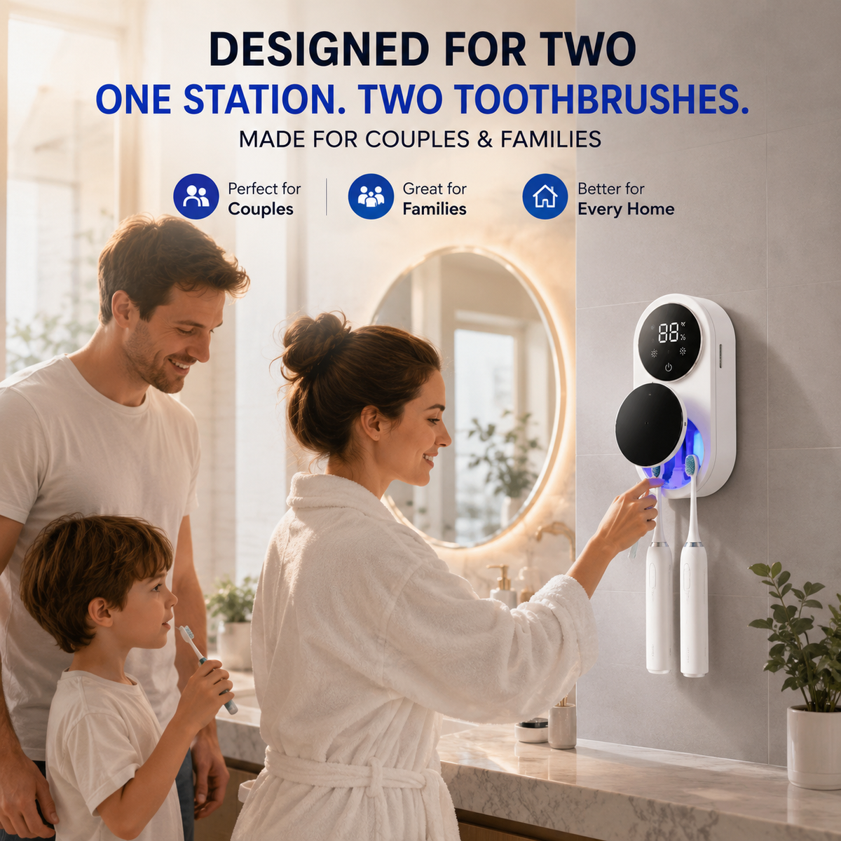BILLHOL® Smart UV Toothbrush Sanitizer & Dryer