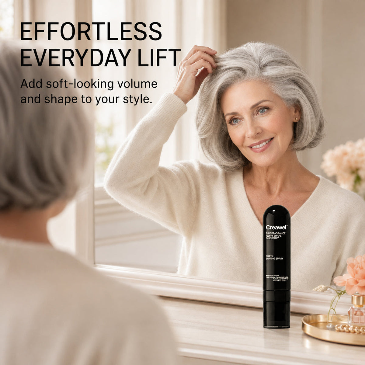 ⏳🔥LIMITED-TIME 50% OFF! ⏰ Creawel® Peach-Scented Volumizing & Setting Spray – Lightweight, Bouncy Hair & Long-Lasting Hold ✨