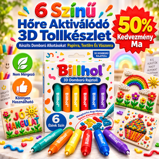 Rendelj Ma És Spórolj 50%-ot丨𝐁i𝐥𝐥𝐡𝐨𝐥®1️⃣ 3D Domborműves Művészeti Toll – Alakítsd A Sík Rajzokat Tapintható 3D Alkotásokká