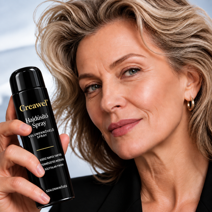 ⏳🔥 KORLÁTOZOTT IDEIG 70% KEDVEZMÉNY! ⏰ Creawel®✨ Barackillatú volumennövelő hajspray – Azonnali hajtőemelés, dúsabb haj és egész napos rugalmas tartás