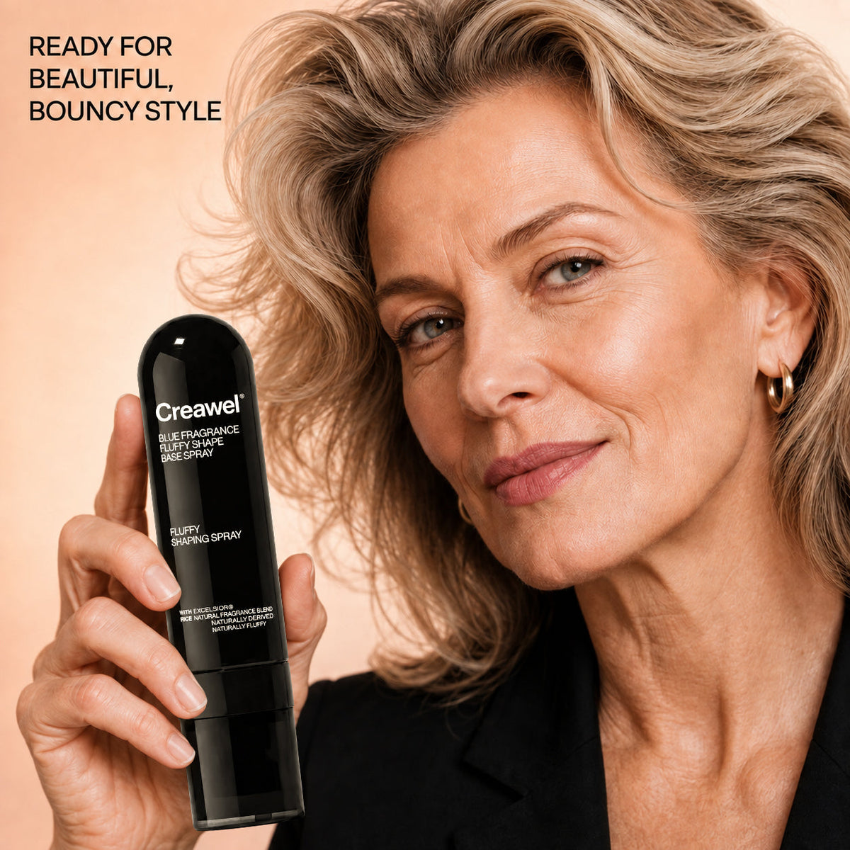⏳🔥LIMITED-TIME 50% OFF! ⏰ Creawel® Peach-Scented Volumizing & Setting Spray – Lightweight, Bouncy Hair & Long-Lasting Hold ✨